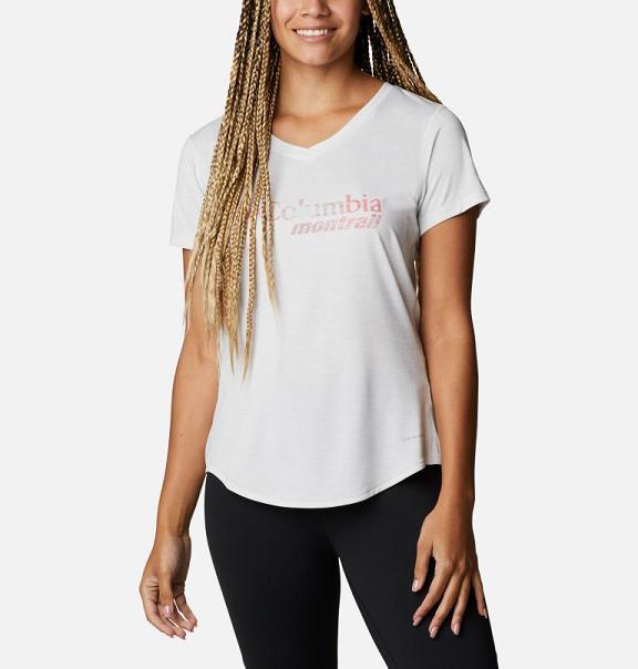 Columbia Trinity Trail T-Shirt White For Women's NZ87921 New Zealand